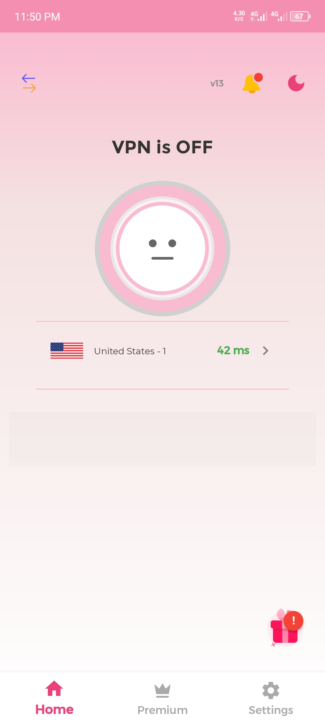 YaYa VPN Connected